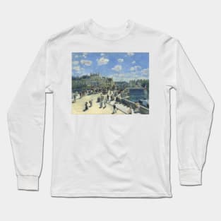 Pont Neuf, Paris by Auguste Renoir Long Sleeve T-Shirt